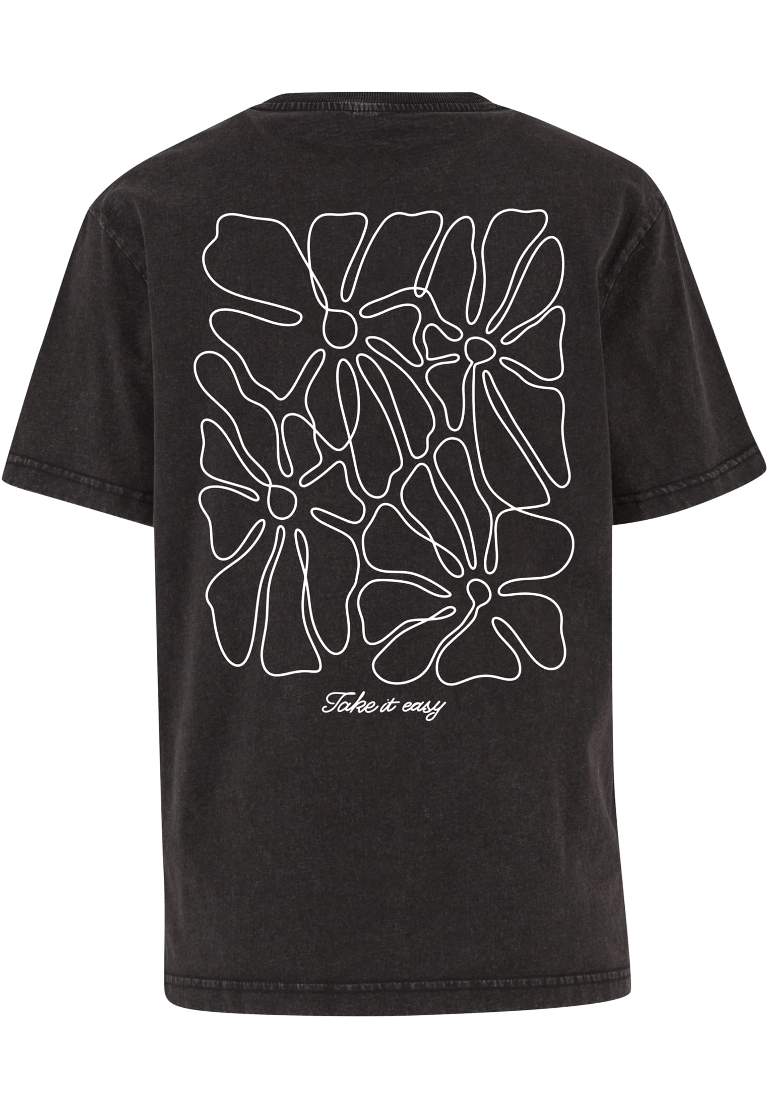 MT One Line Flowers Ladies Vintage Everyday Tee