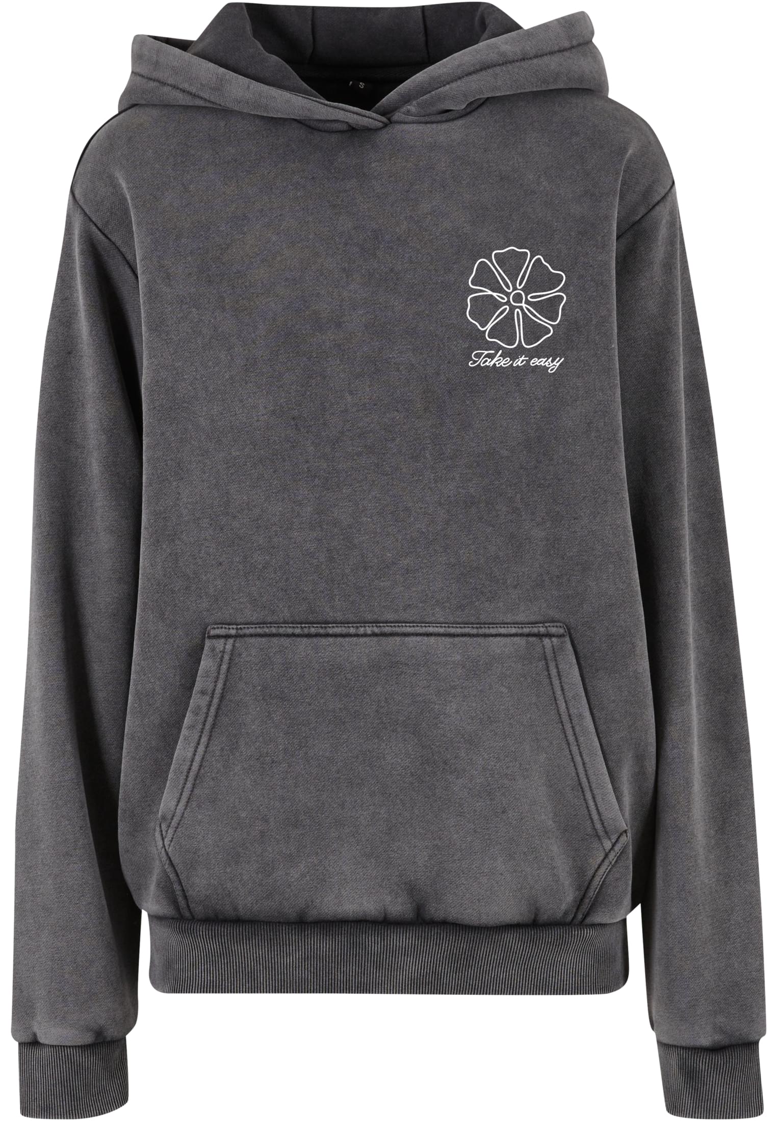 MT One Line Flowers Ladies Vintage Heavy Hoody