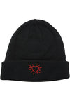 Czapka Beanie Glowing Heart w kolorze czarnym, jeden rozmiar