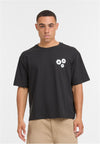 MT Bold Flowers Cropped Oversize Tee