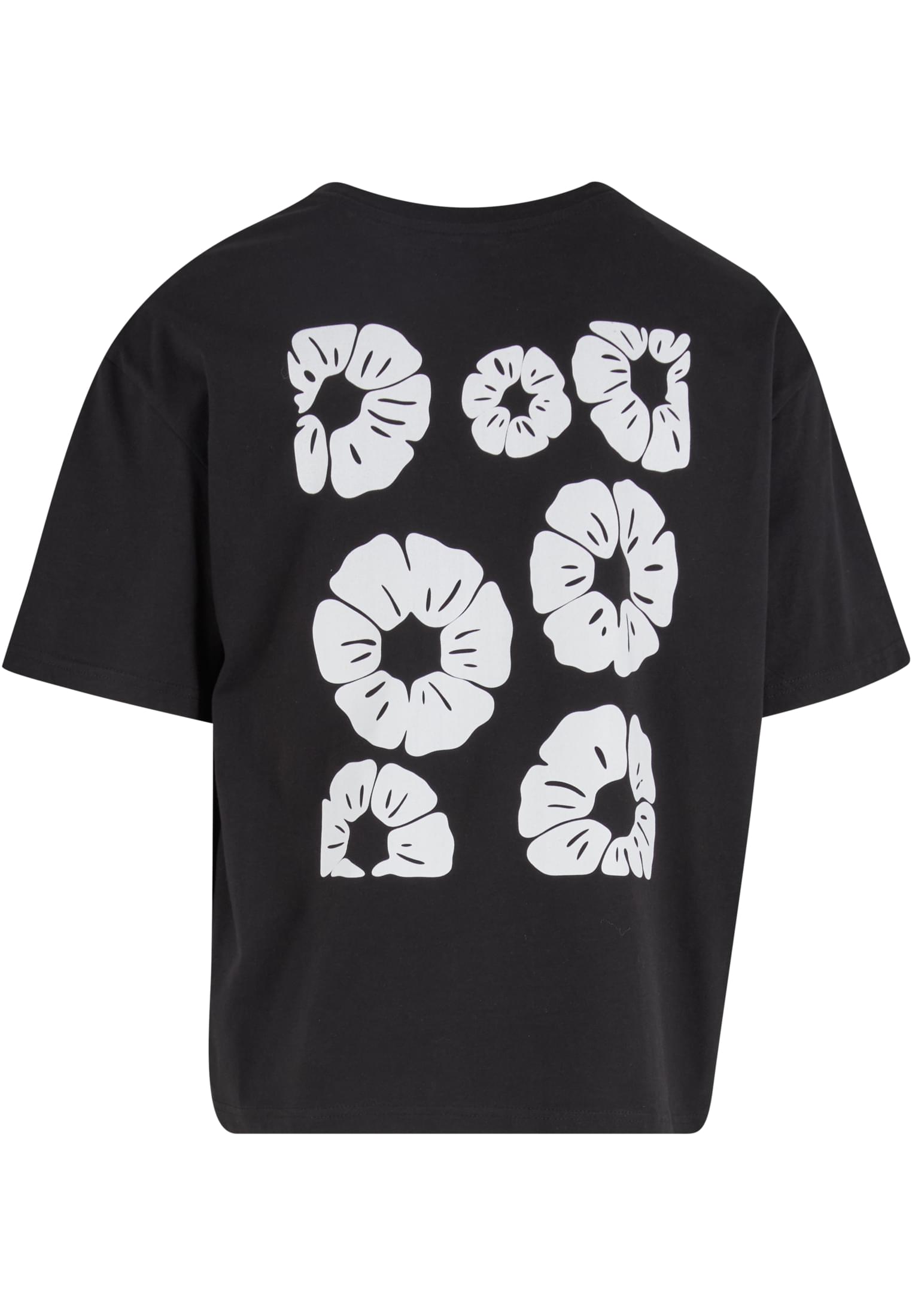 MT Bold Flowers Cropped Oversize Tee