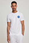 Camiseta blanca con bordado del logotipo de la NASA XXL