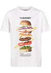 Camiseta infantil A Burger branca 158/164