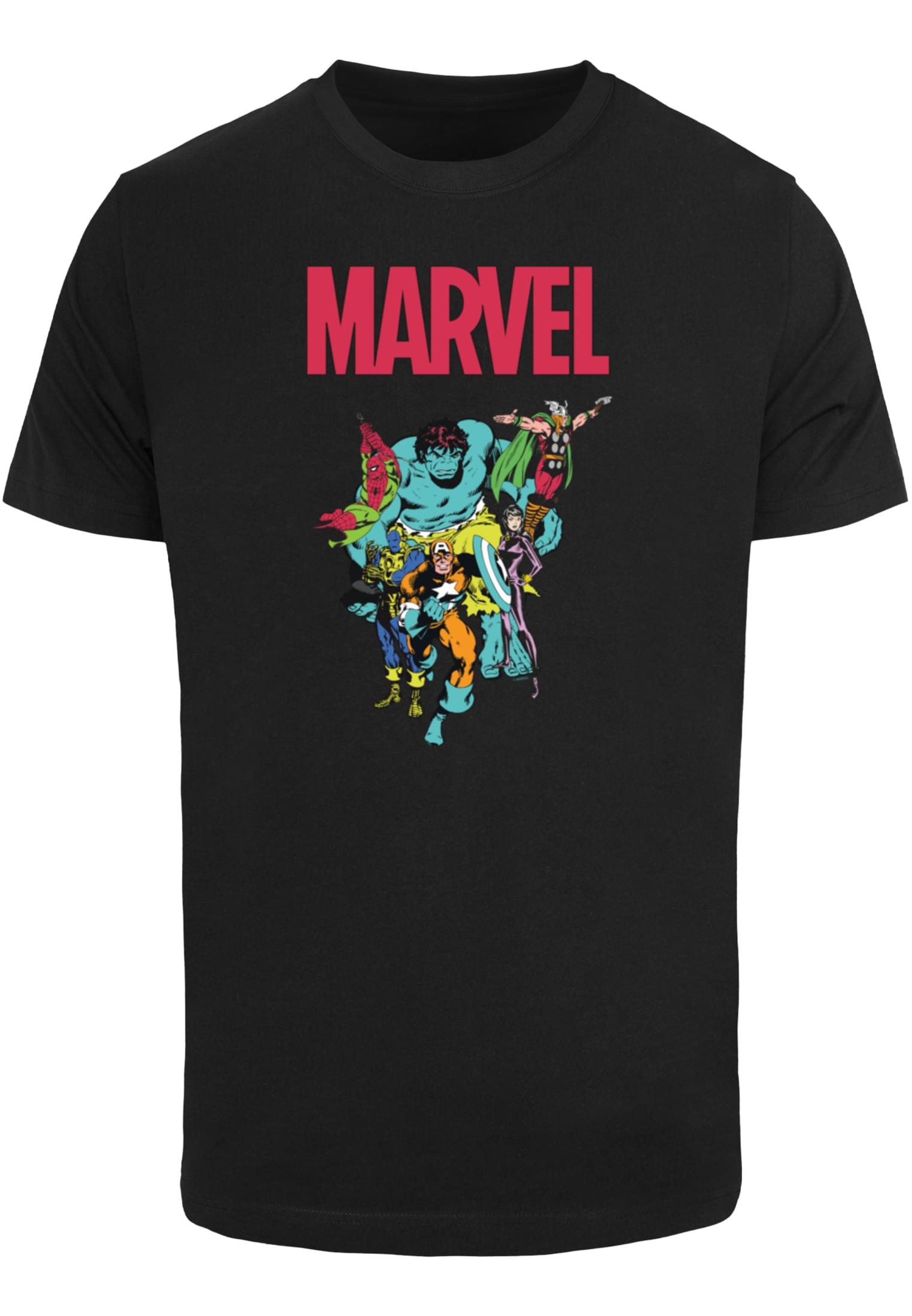 Marvel Universe Avengers Pop Group Tee black XXL - workoutbrands.com