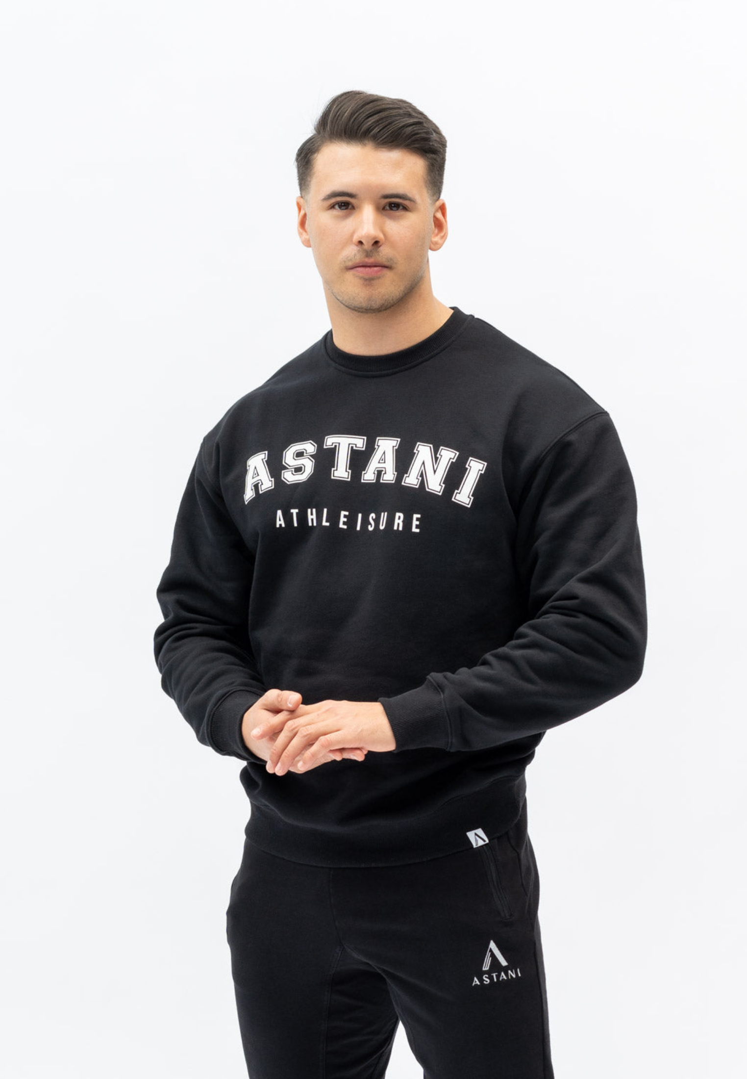 Модена унисекс дуксерица - црна