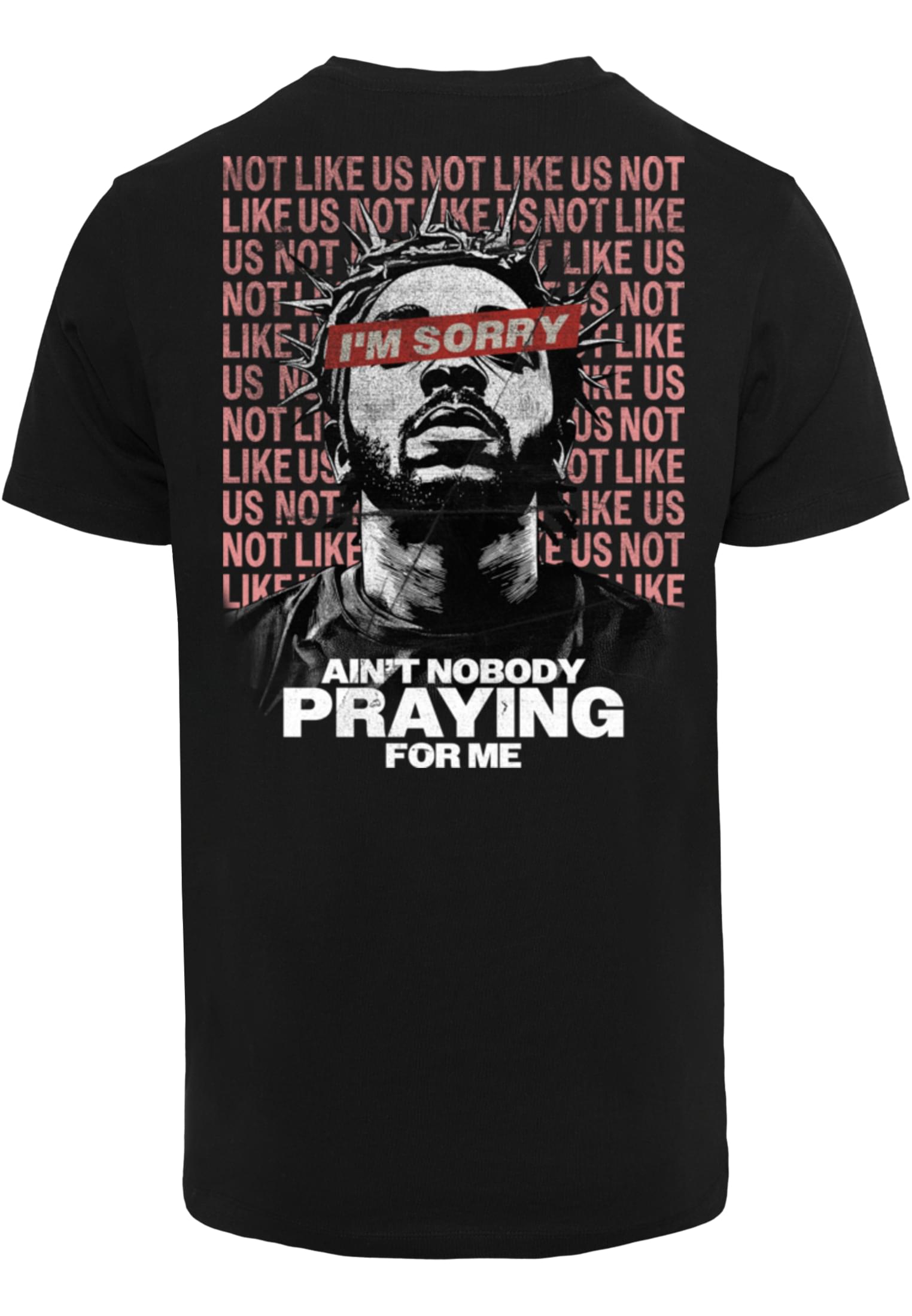 Nobody Praying Tee black XXL - workoutbrands.com