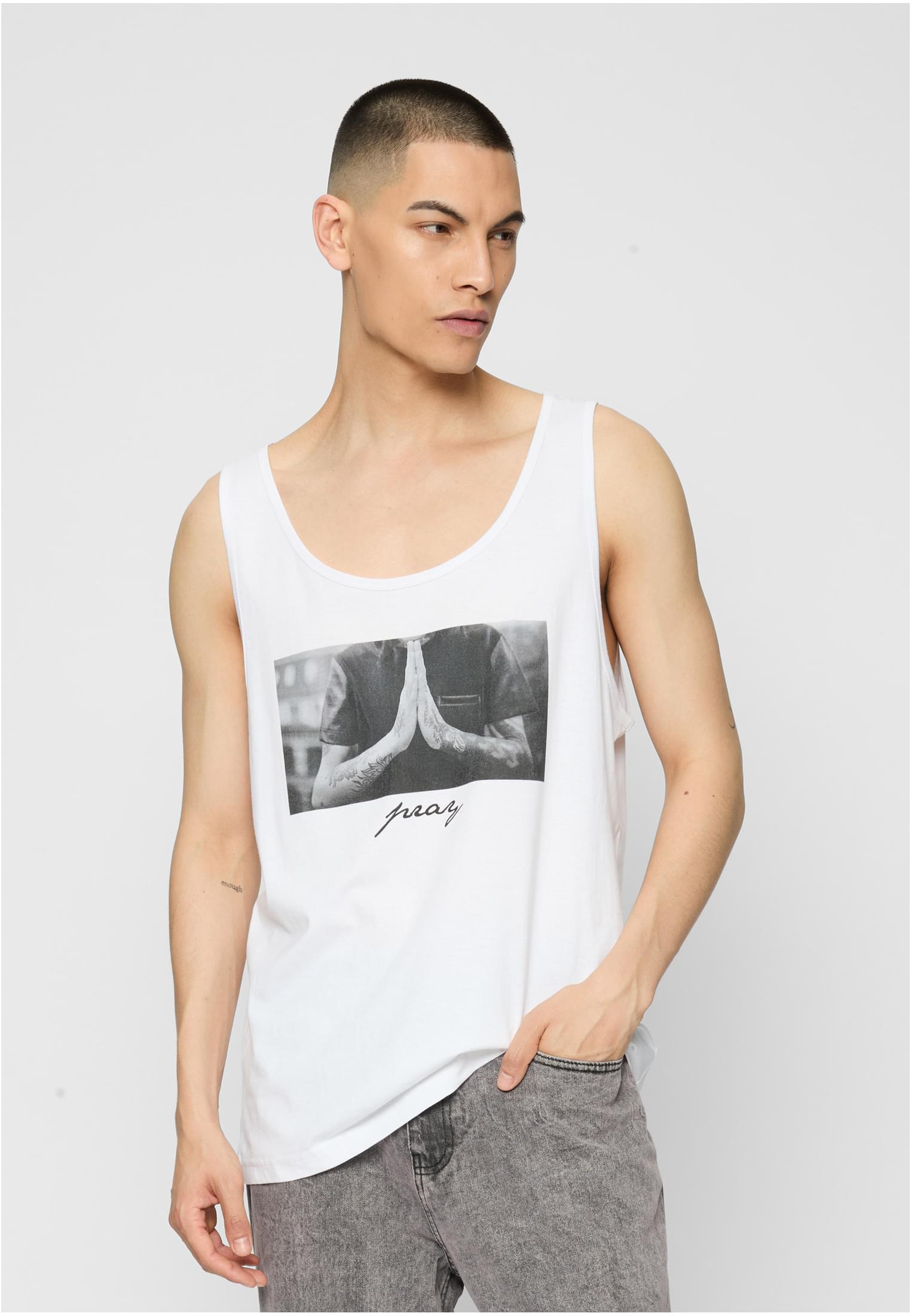 Pray Tank Top white XXL - workoutbrands.com