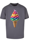 Tričko Pride Scoops Heavy Oversized měkké žluté XXL
