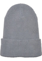 Gorro de malha canelada de fio reciclado tamanho único