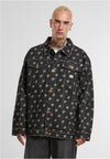 Giacca in denim AOP sbiancato SP