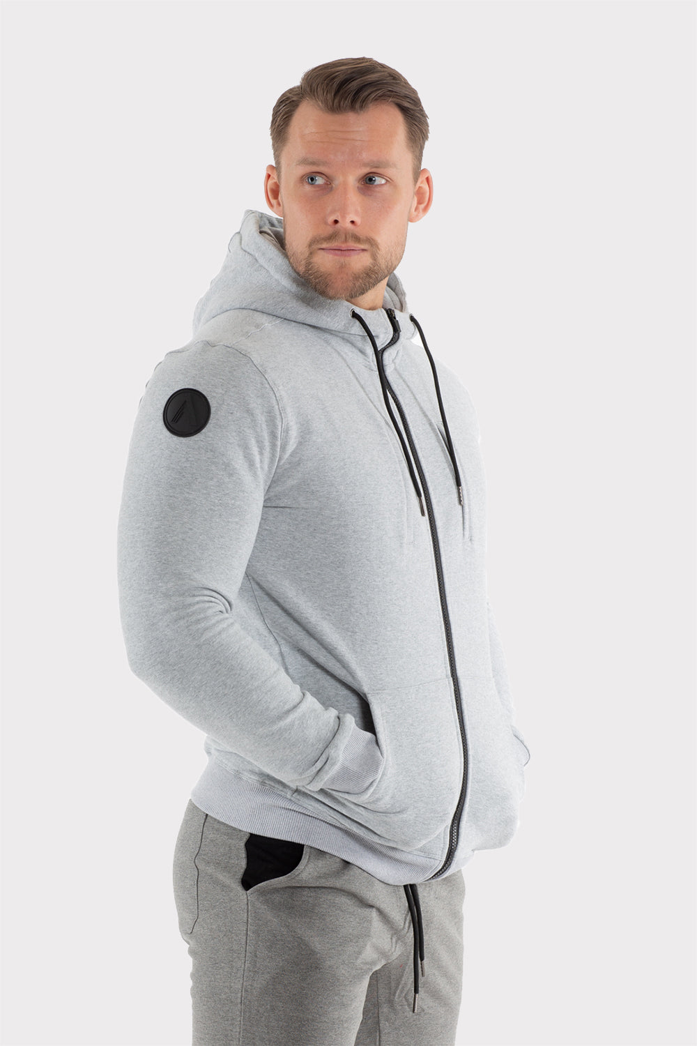 A APEX Zip Hoodie - Šedá  