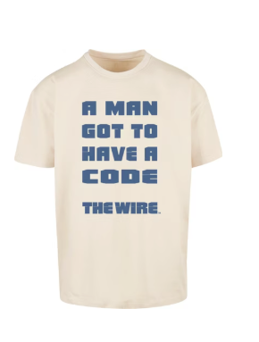 Camiseta extragrande pesada de MC The Wire A Man