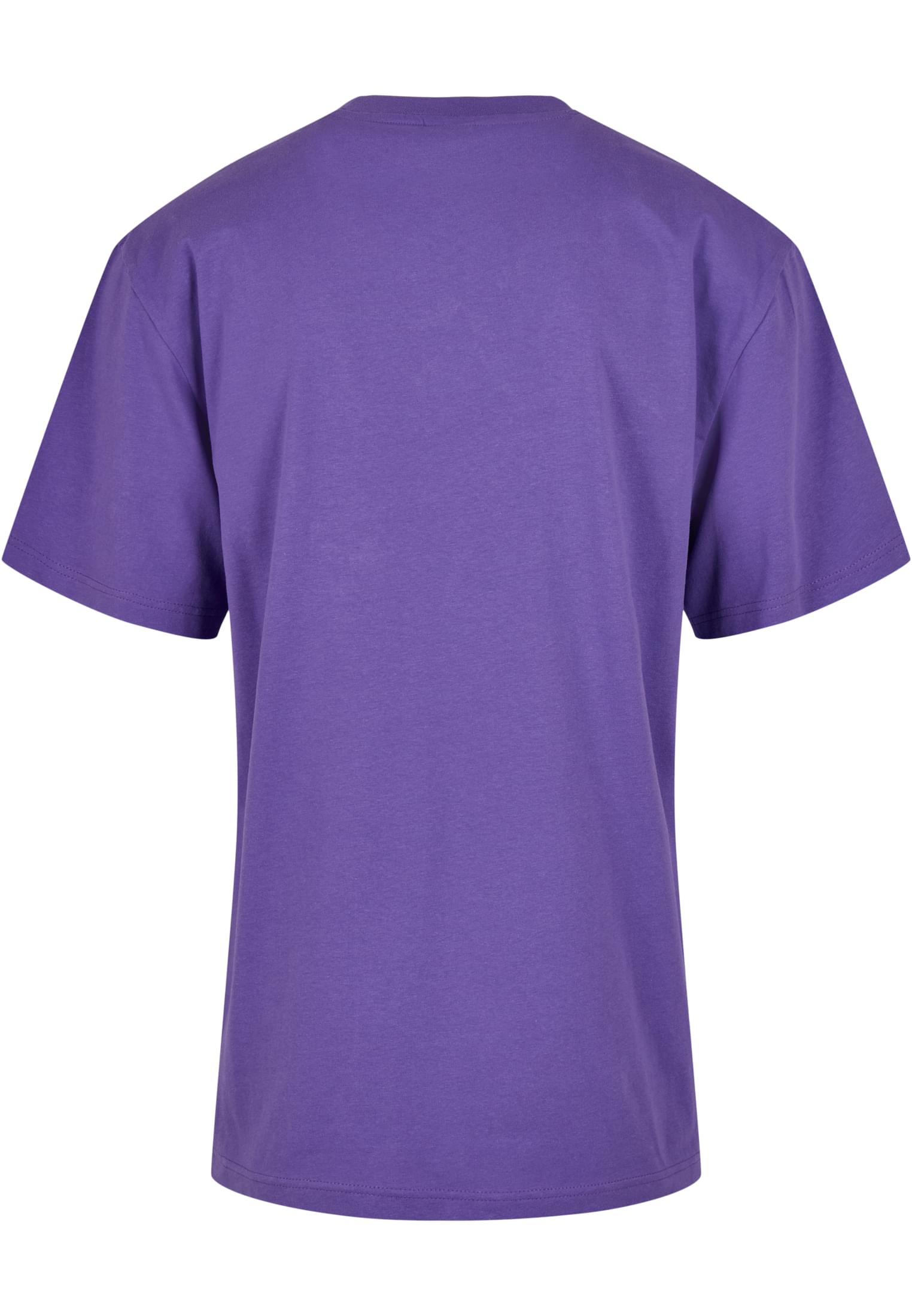 Baksidan av en lila Tall Tee t-shirt.