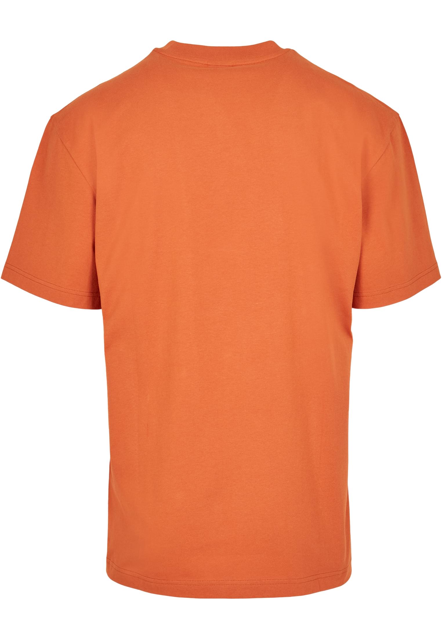 Baksidan av en orange Tall Tee från Urban Classics.