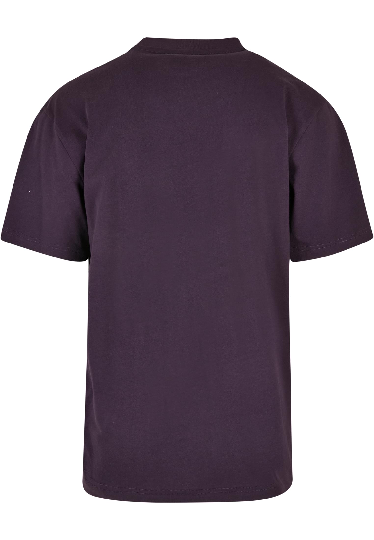 Baksidan av en mörklila Tall Tee från Urban Classics.