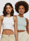 UC Cropped Rib Top 2-pak