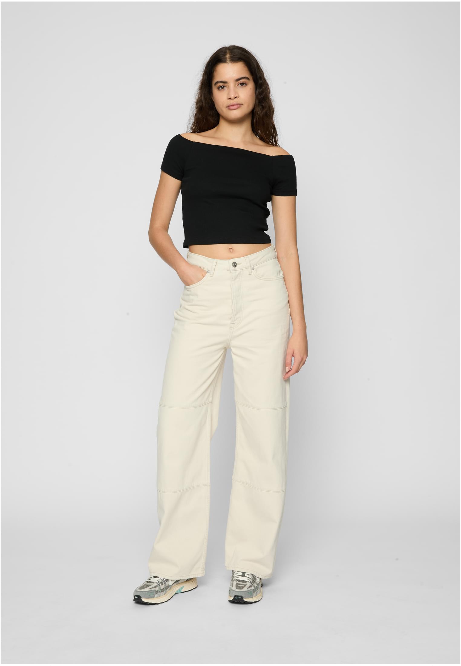 UC Off Shoulder Rib Tee 2-Pack