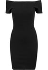 UC – Schulterfreies Rippenkleid