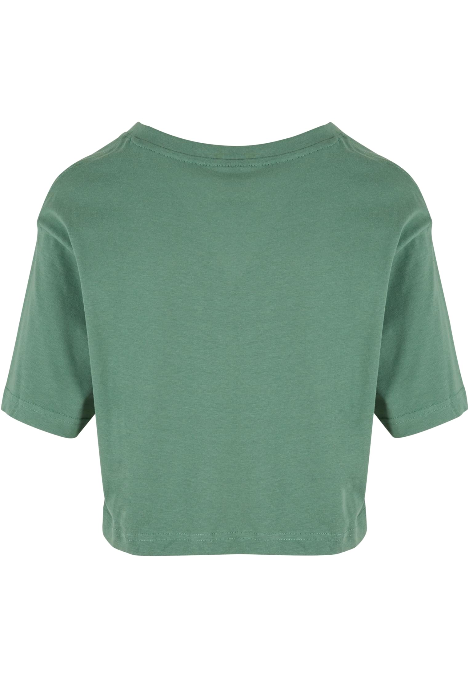 Baksidan av Ladies Short Oversized Tee i grönt.