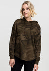 Felpa con cappuccio mimetica oversize UC
