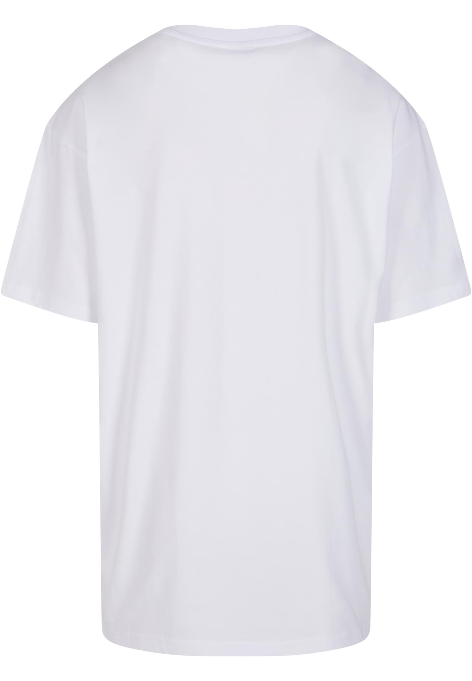 Baksidan av en vit Heavy Oversized Tee från Urban Classics.