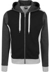 Sudadera con capucha y cremallera de tres tonos UC