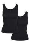 Ženski 2-Pack Basic Stretch Top bel XXL