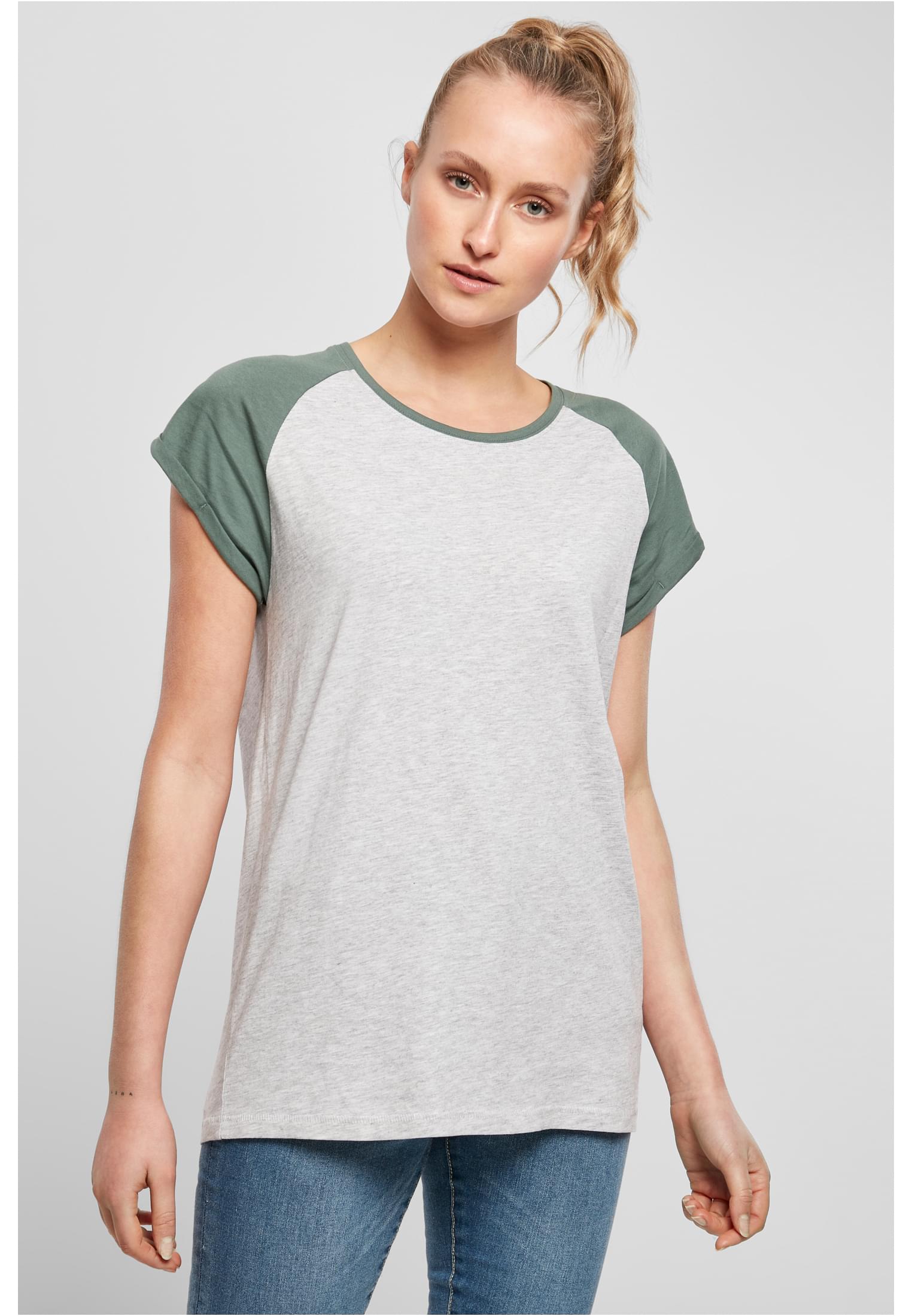 Ladies Contrast Raglan Tee