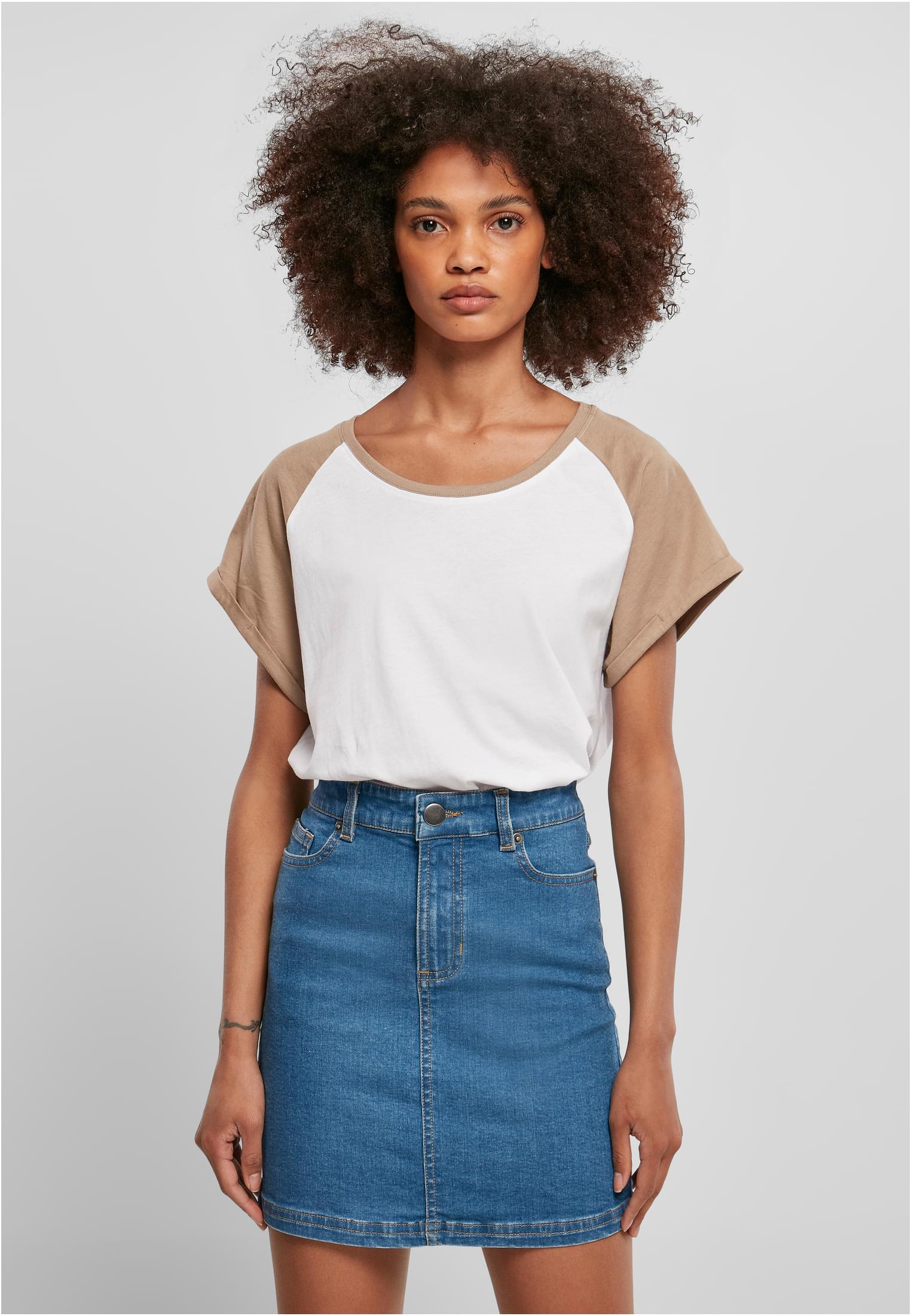 Ladies Contrast Raglan Tee