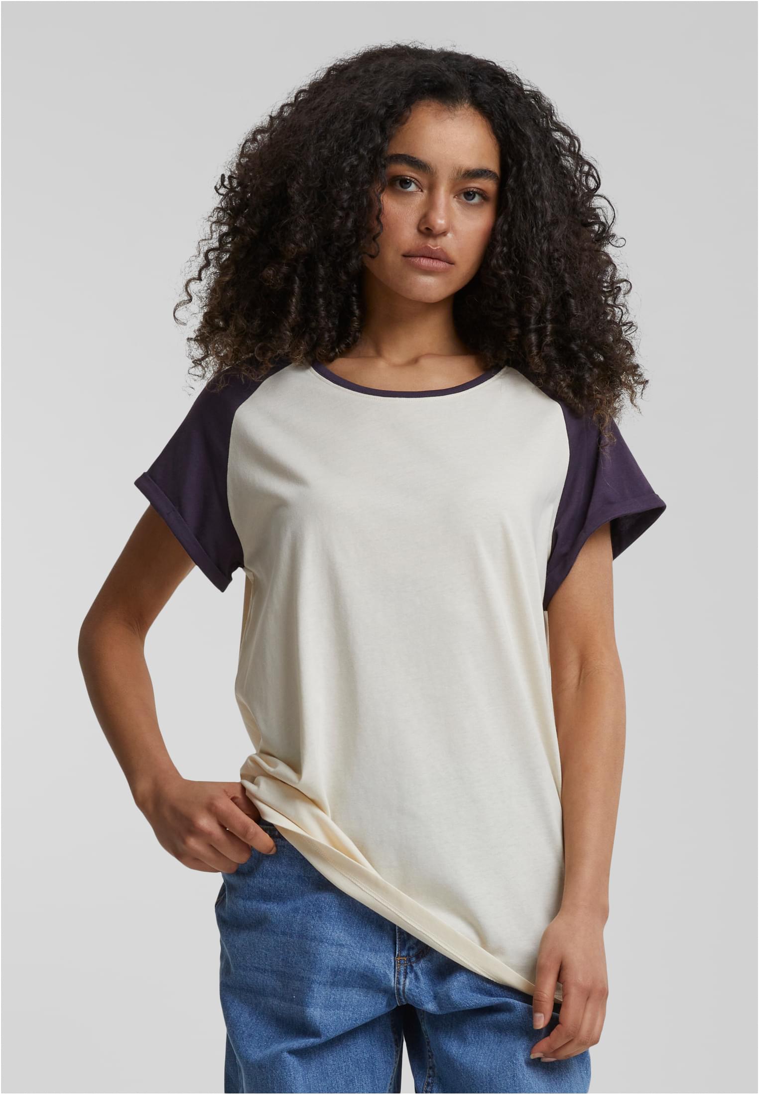 Ladies Contrast Raglan Tee