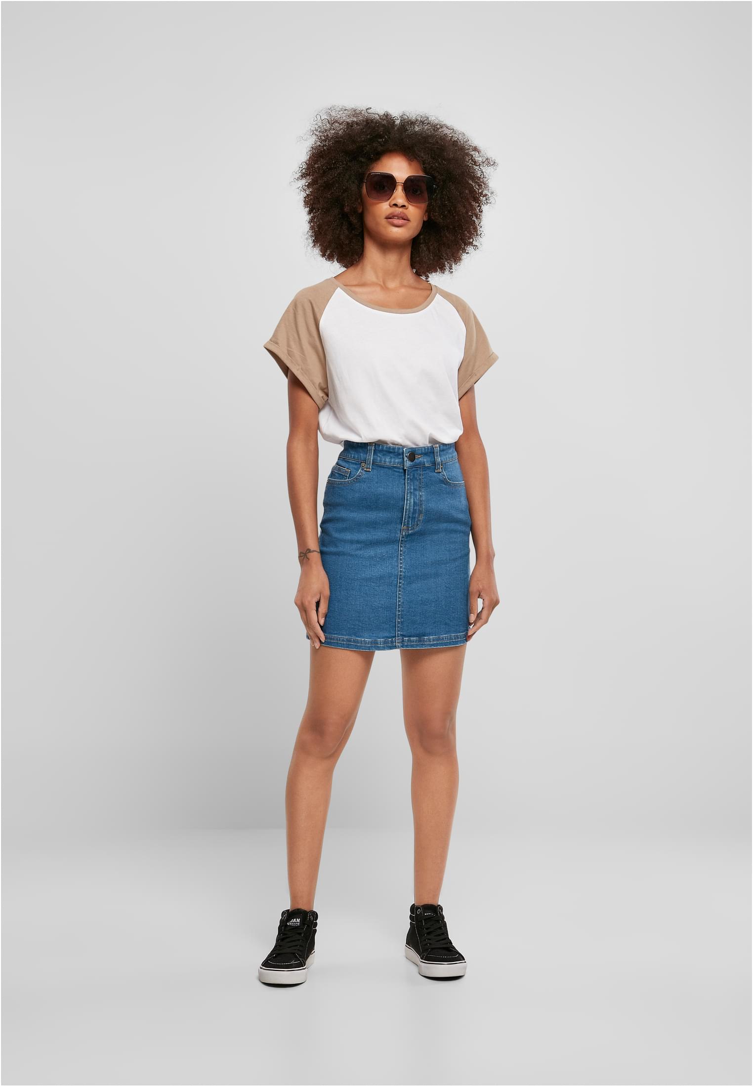 Ladies Contrast Raglan Tee