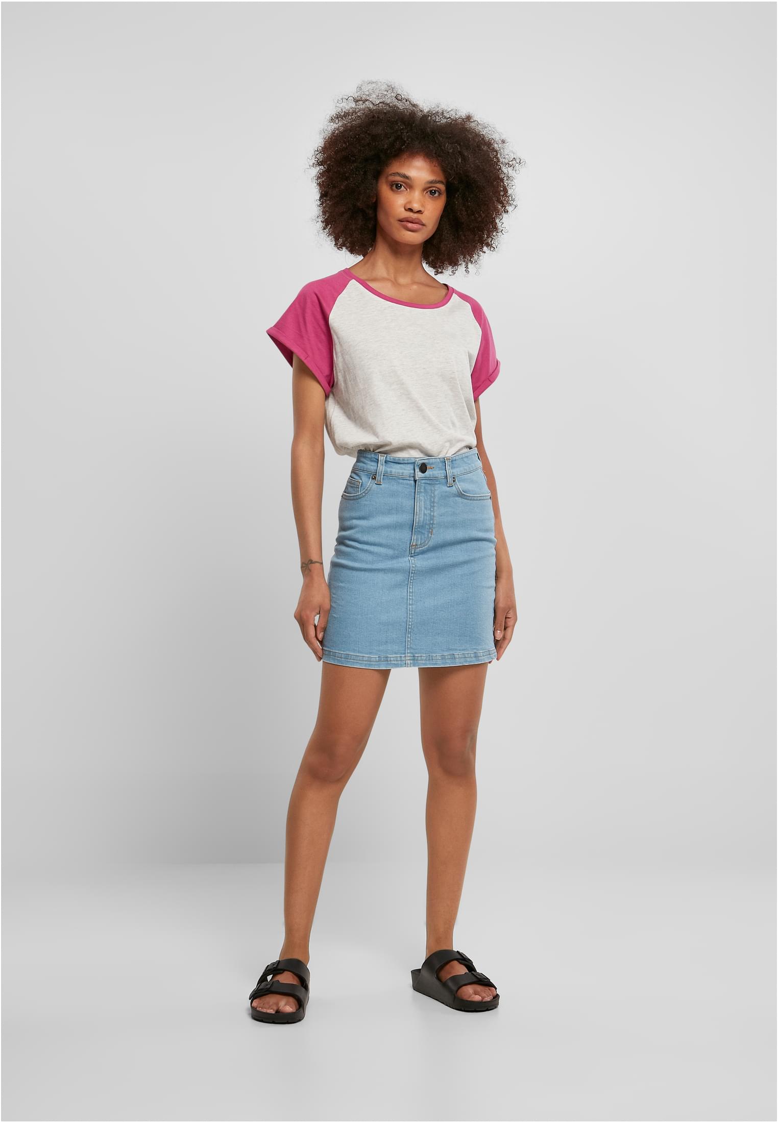 Ladies Contrast Raglan Tee