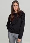 Maglia a girocollo Terry Volant giallo polvere XS da donna