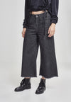 Dames Denim Culotte zwart gewassen XXL