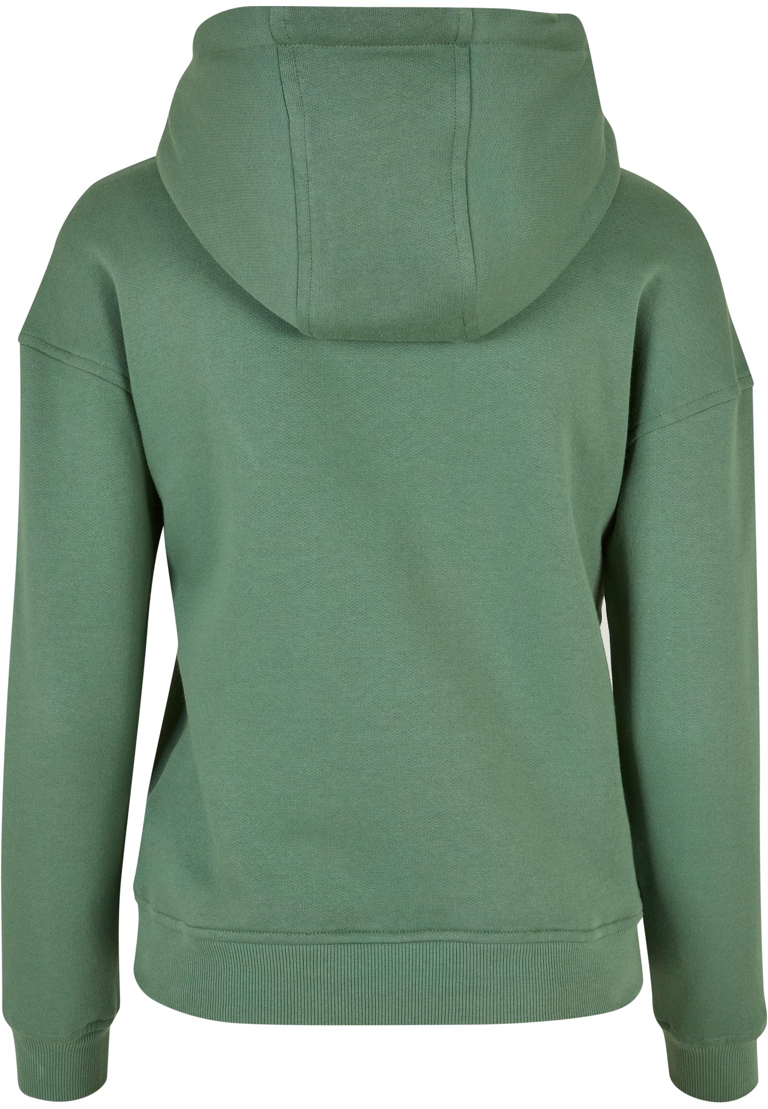 Baksidan av den gröna UC Ladies Organic Hoody.