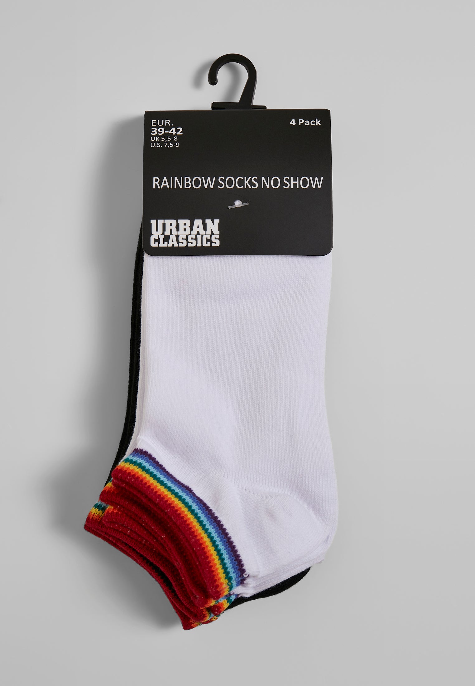 UC Rainbow Socks No Show 4-Pack