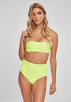 UC High Waist Bandeau Bikini NEON GREEN S