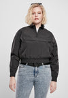 UC Cropped Crinkle Nylon Pull Over Jacket