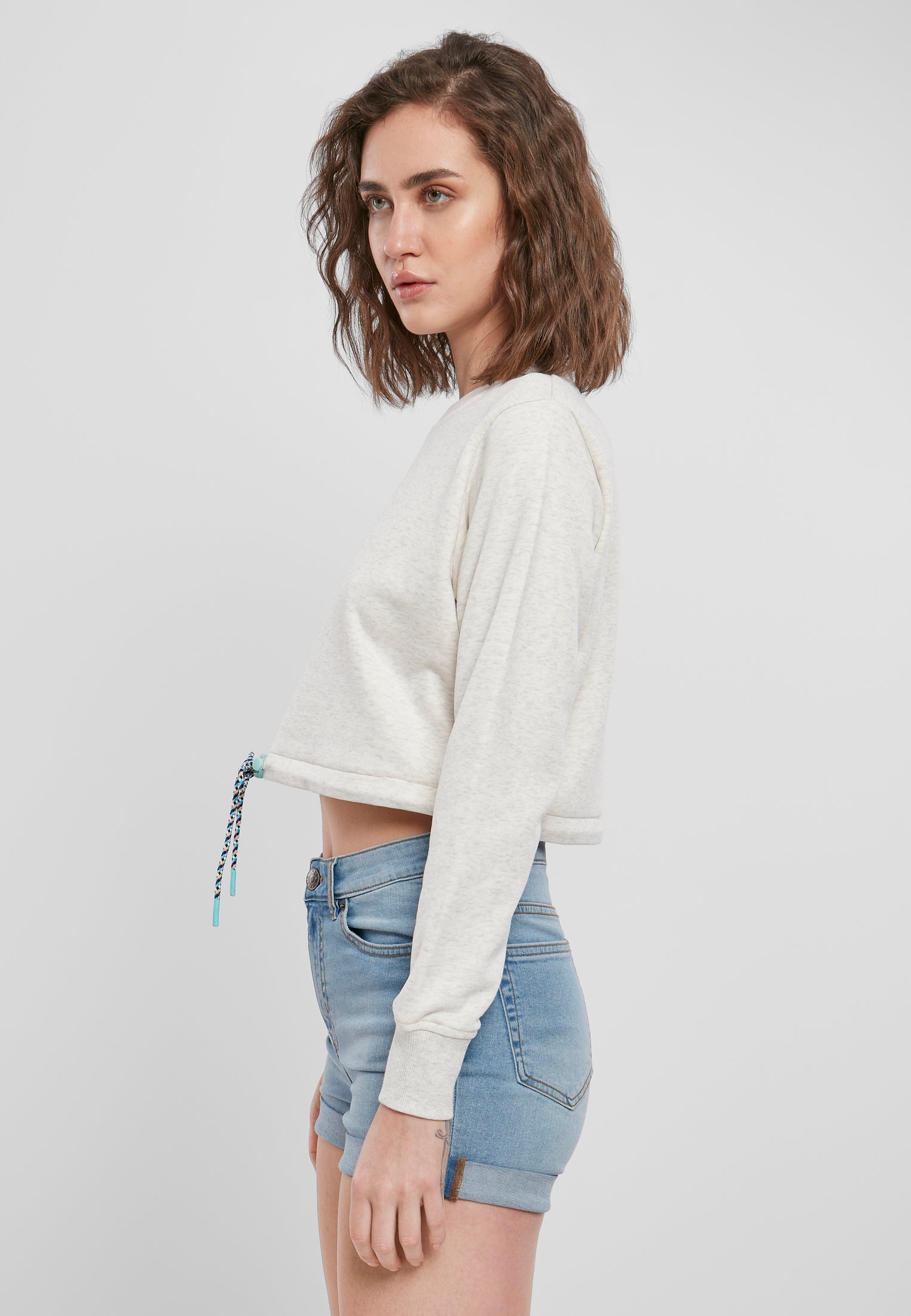 UC Ladies Oversized Cropped Crewneck