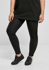 UC Flock Lace Stripe Tights