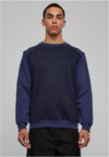 2-Tone Fake Raglan Crew půlnoční námořnická/tmavě modrá XXL
