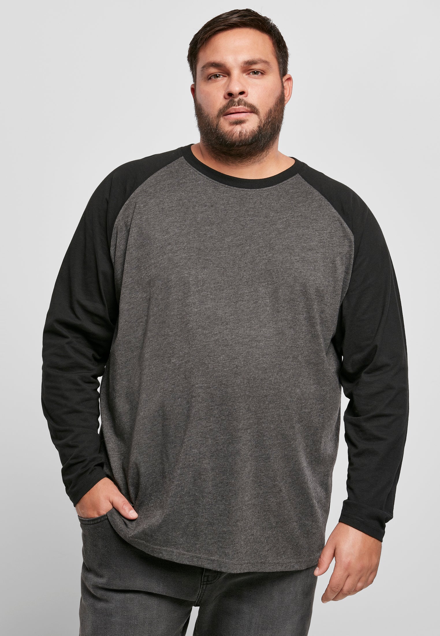 UC Raglan Contrast LS