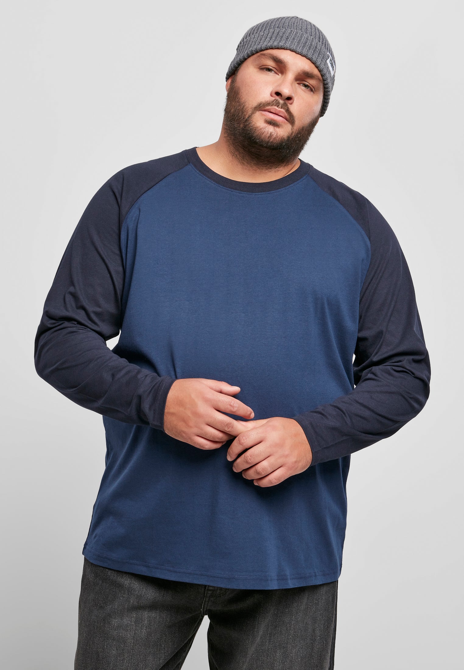 UC Raglan Contrast LS