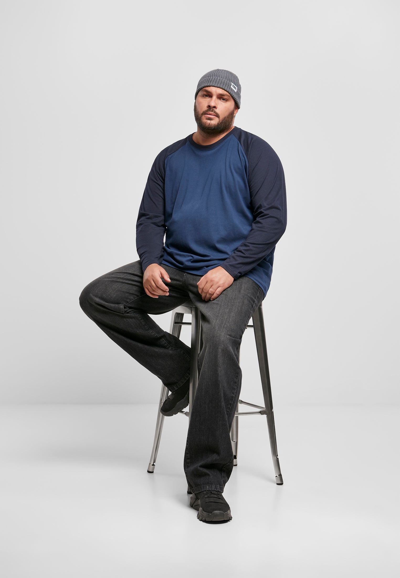 UC Raglan Contrast LS