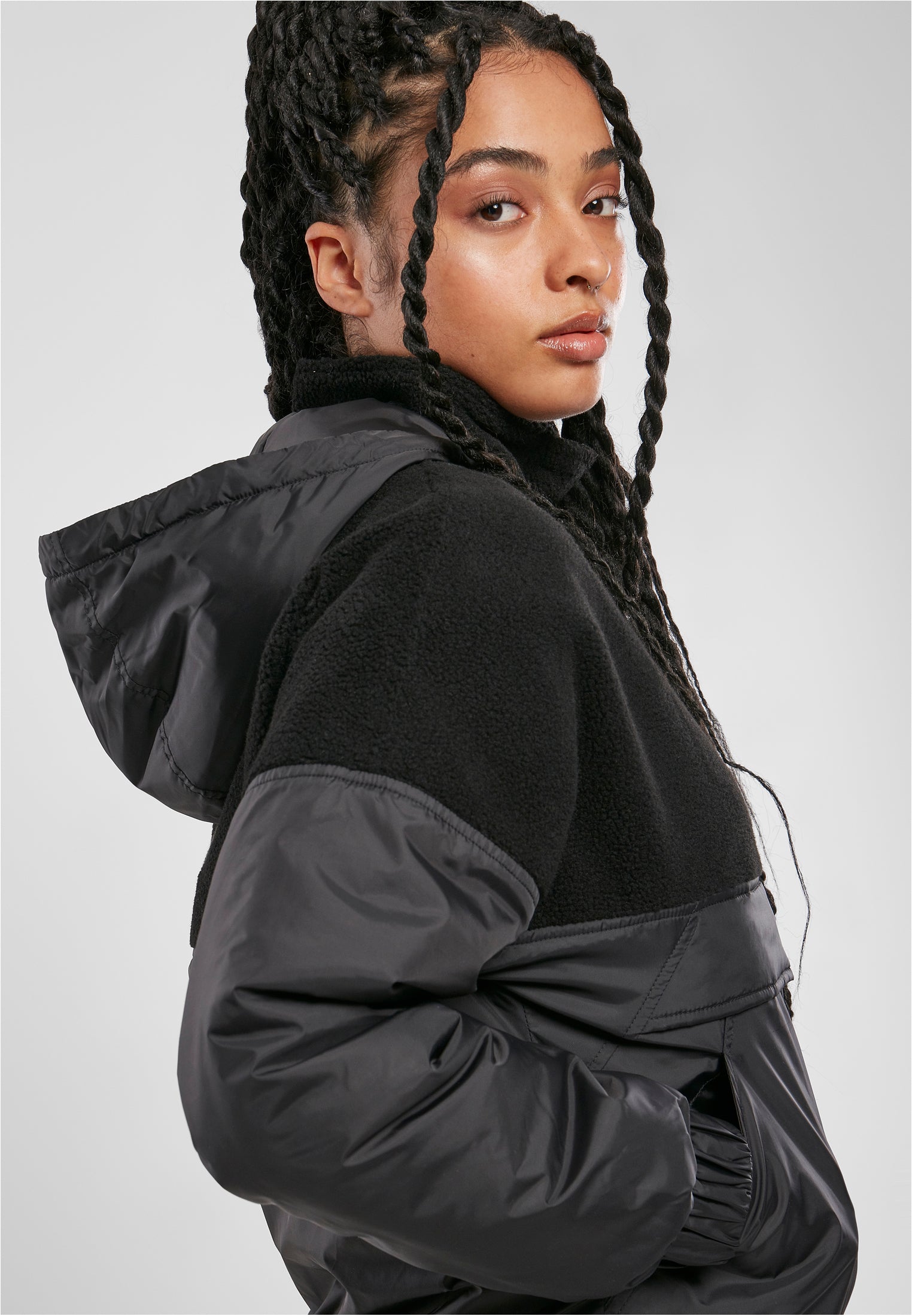 UC Sherpa Mix Pull Over Jacket