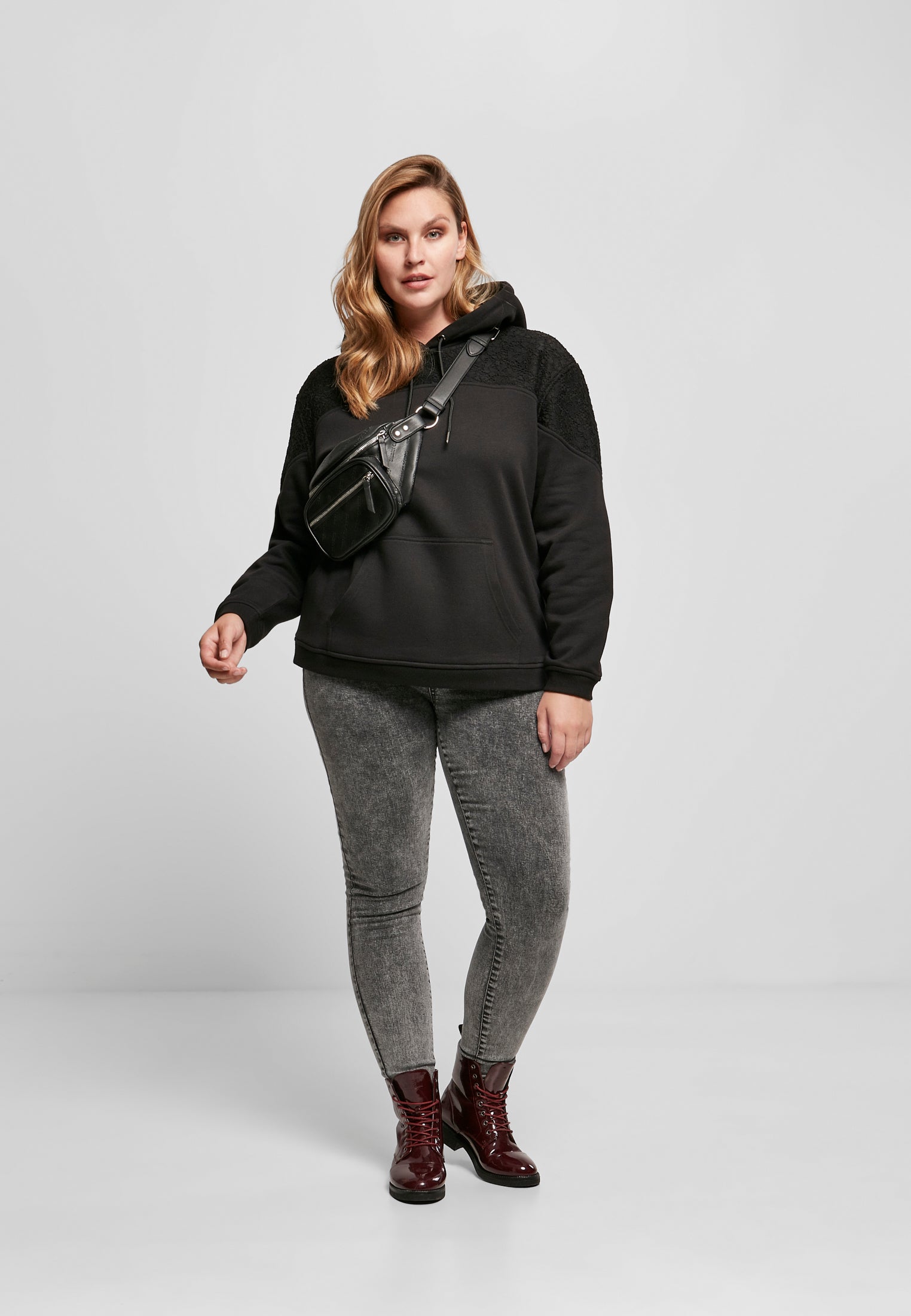 UC Lace Inset Hoody