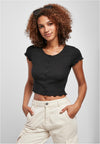 Tričko UC Cropped Button Up Rib Tričko