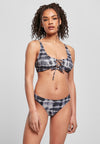 UC-nauhallinen solmuvärjätty bikini
