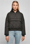 Oversized Diamond Quilted Pull Over Jacket