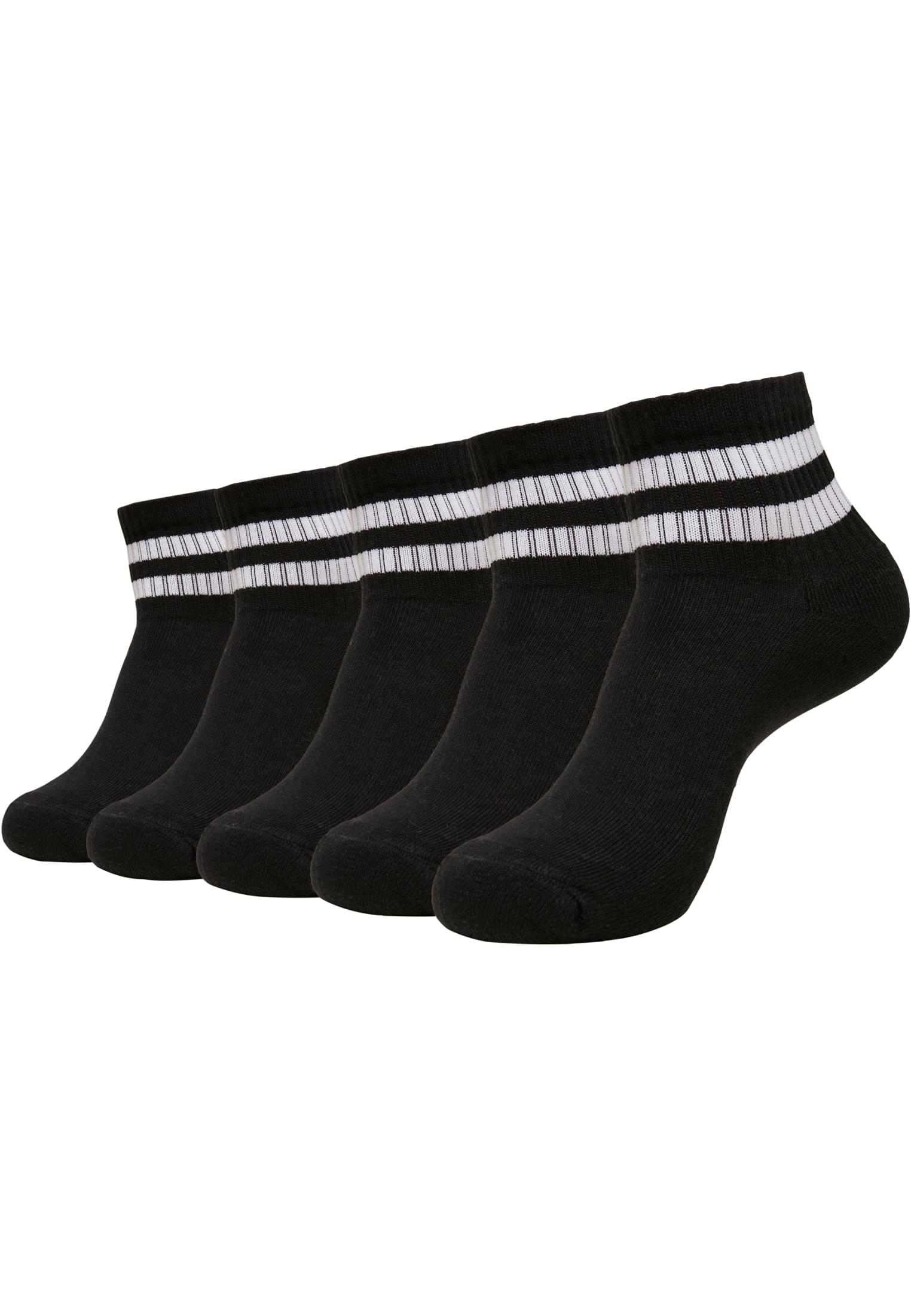 Sportovní ponožky s logem Half Cuff 5-Pack černé 35-38